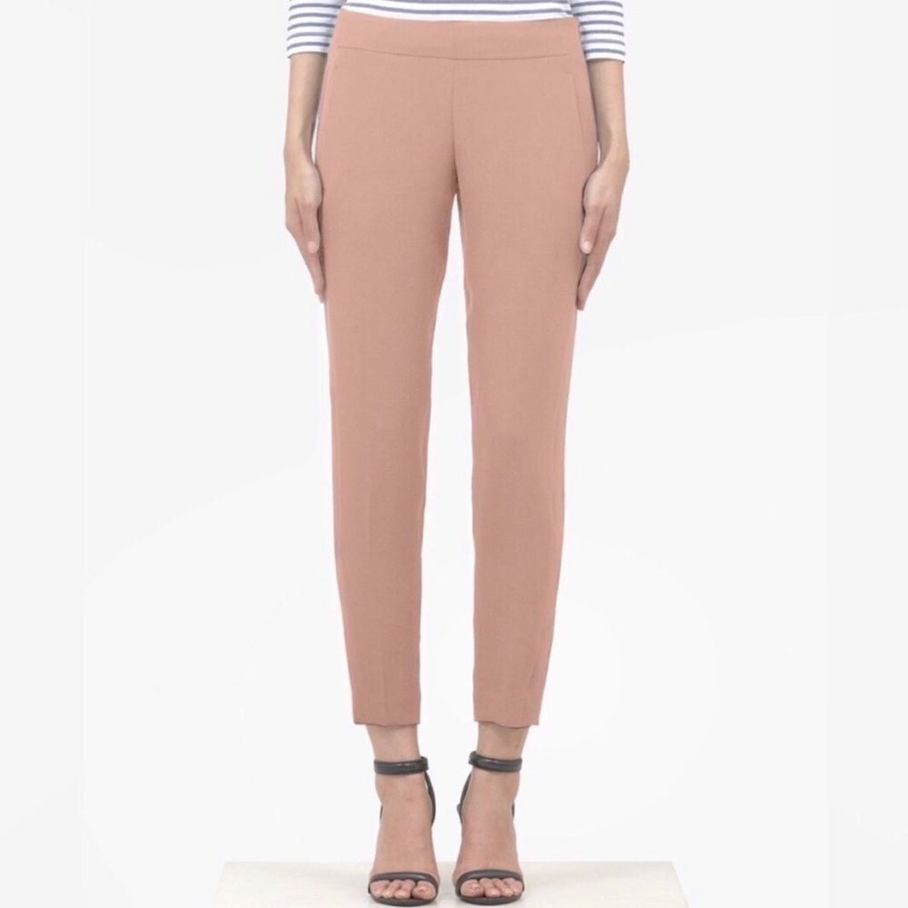 Theory Timba Madera Dusty Pink Trousers